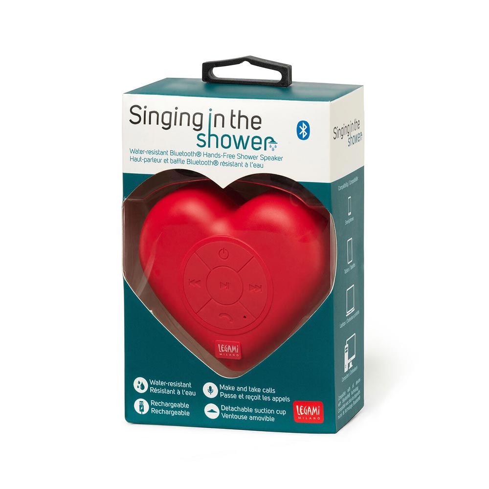 Αδιάβροχο Bluetooth Ηχείο Singing In The Shower Love SHOW0008 Legami - 28801