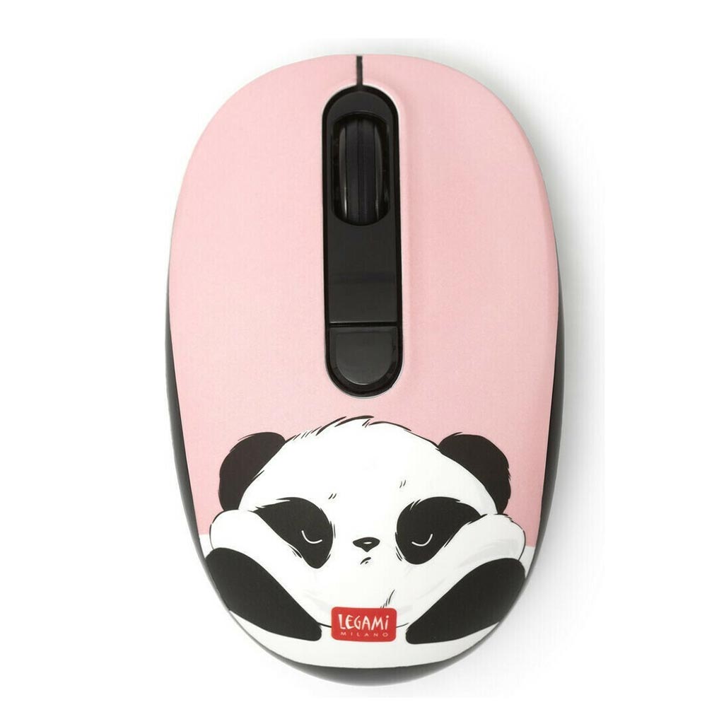 Ασύρματο Ποντίκι Panda Ροζ WMO0004 Legami   - 0