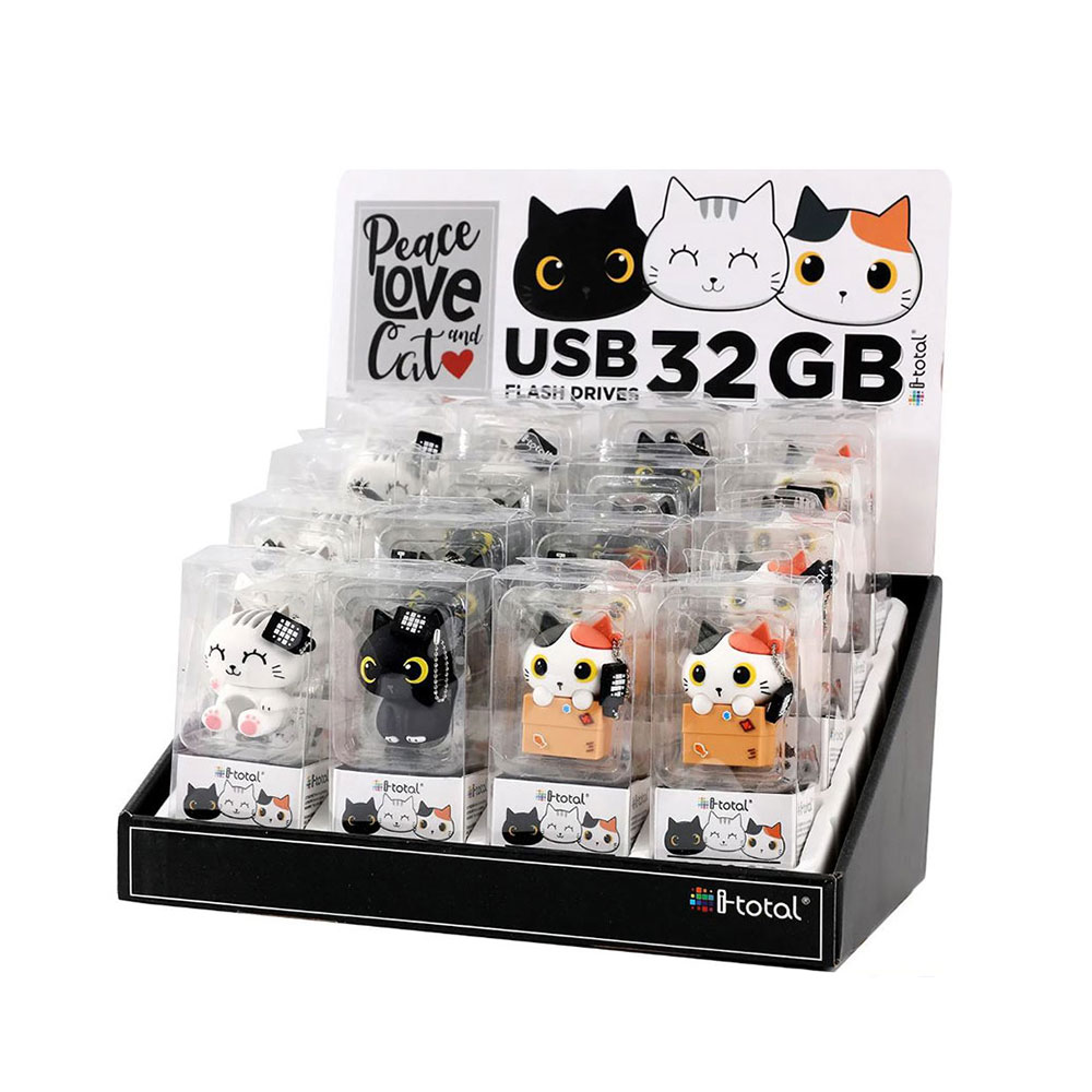 USB Flash Drive 32GB Cats CM3424 i-Total - 64623