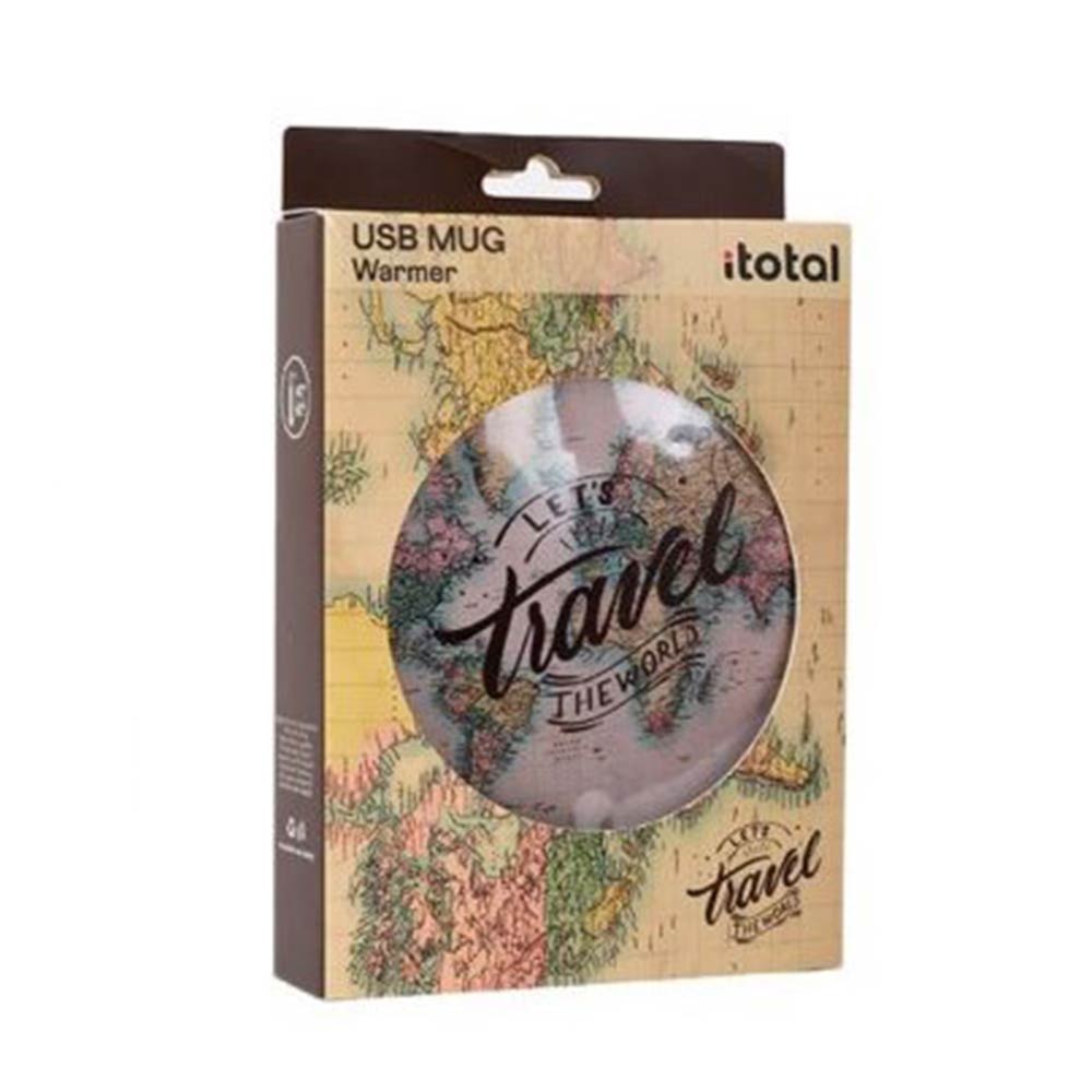 Θερμαινόμενη Βάση USB Mug Warmer Let's Travel The World - Old Map XL2019 i-Total  - 85024