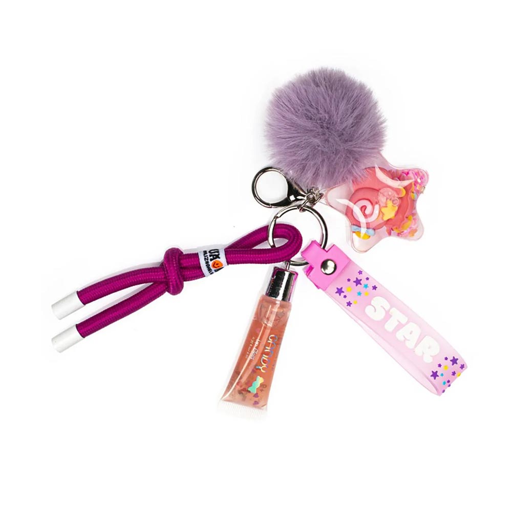 Σετ Μπρελόκ με Lip Gloss και Γούνινο Πομ Πομ Dream Pop Star 81418-33690 Tri-Coastal Design - 118753