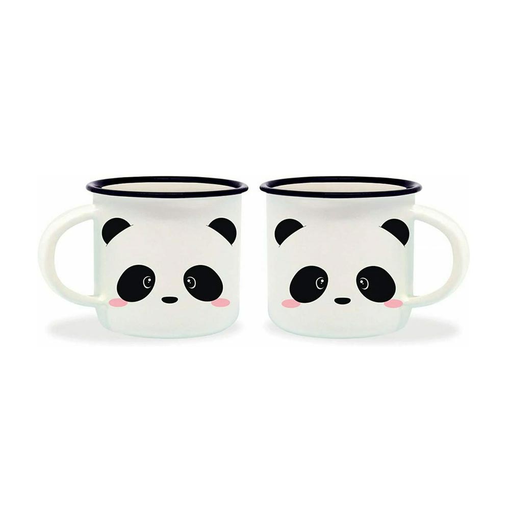 Σετ Φλιτζανάκια Espresso Panda Κεραμικά Λευκά 50ml 2τεμ. MM0011 Legami - 25111