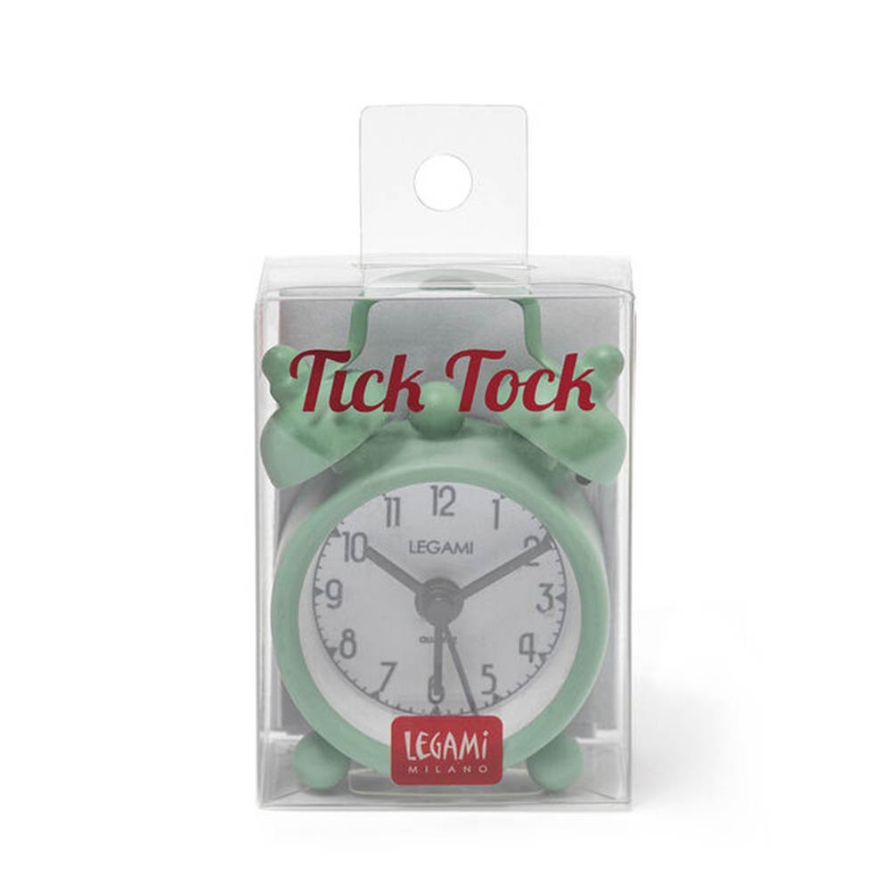 Ρολόι με Ξυπνητήρι Mini Tick Tock Alarm Vintage Πράσινο SVE0026 Legami - 1