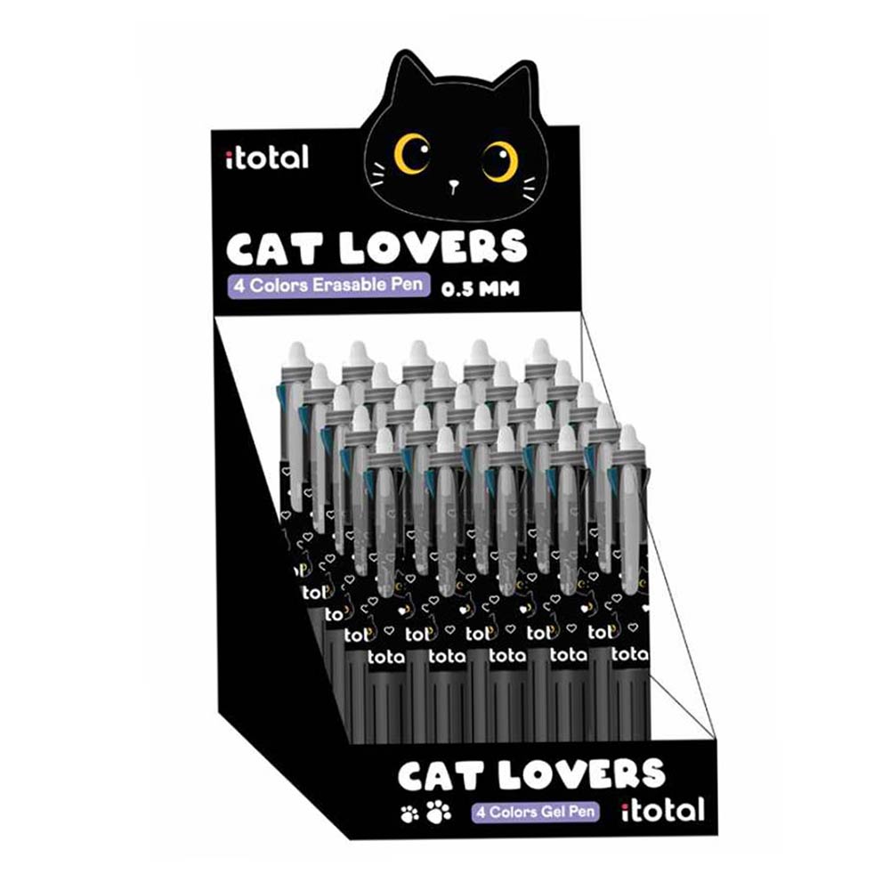 Στυλό Gel Με 4 χρώματα Black Cat XL1806B i-Total - 1