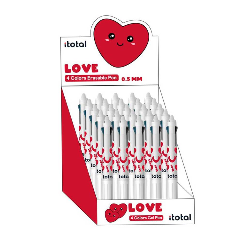 Στυλό Gel Με 4 χρώματα Love XL1806AE i-Total - 1