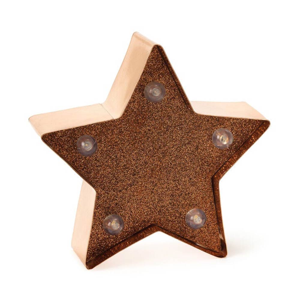 Διακοσμητικό Mini Φωτάκι Star with Gold Glitter LELI0042 Legami - 1