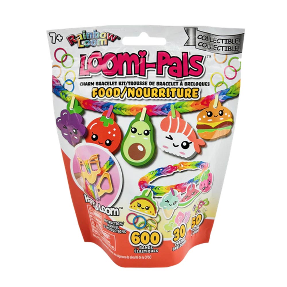 Σετ Κατασκευής Κοσμημάτων Loomi-Pals Food A0057 Rainbow Loom - 0