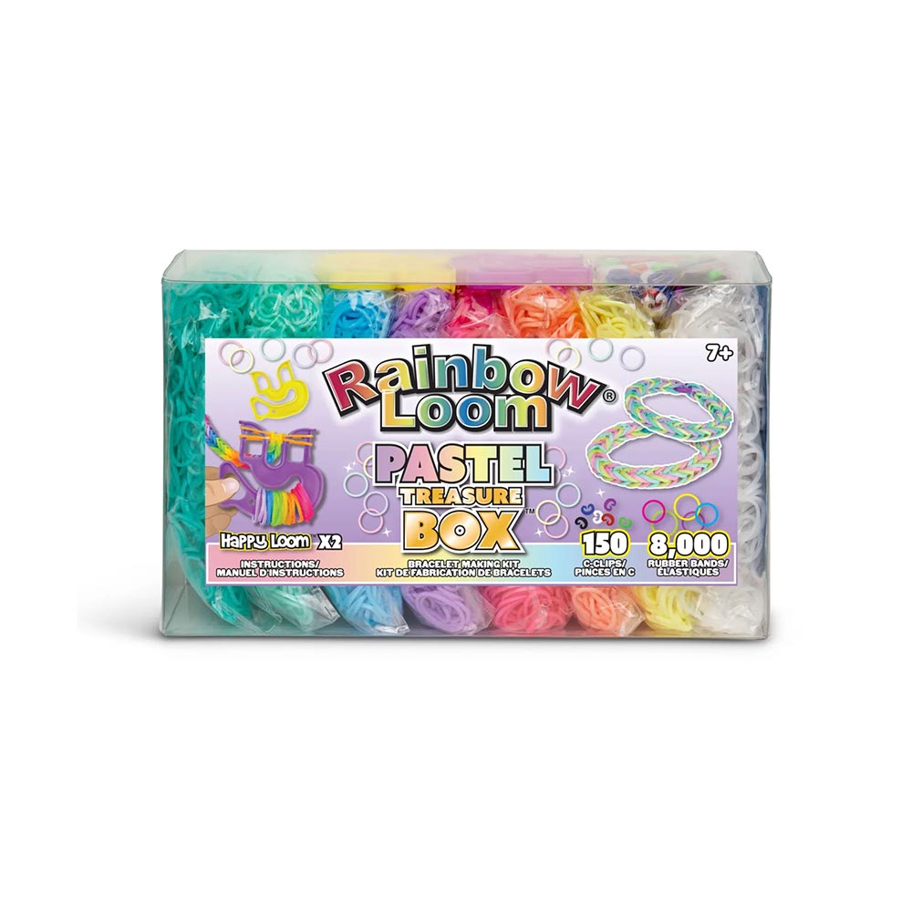 Σετ Κατασκευής Κοσμημάτων Pastel Treasure Box B0336 Rainbow Loom - 109616
