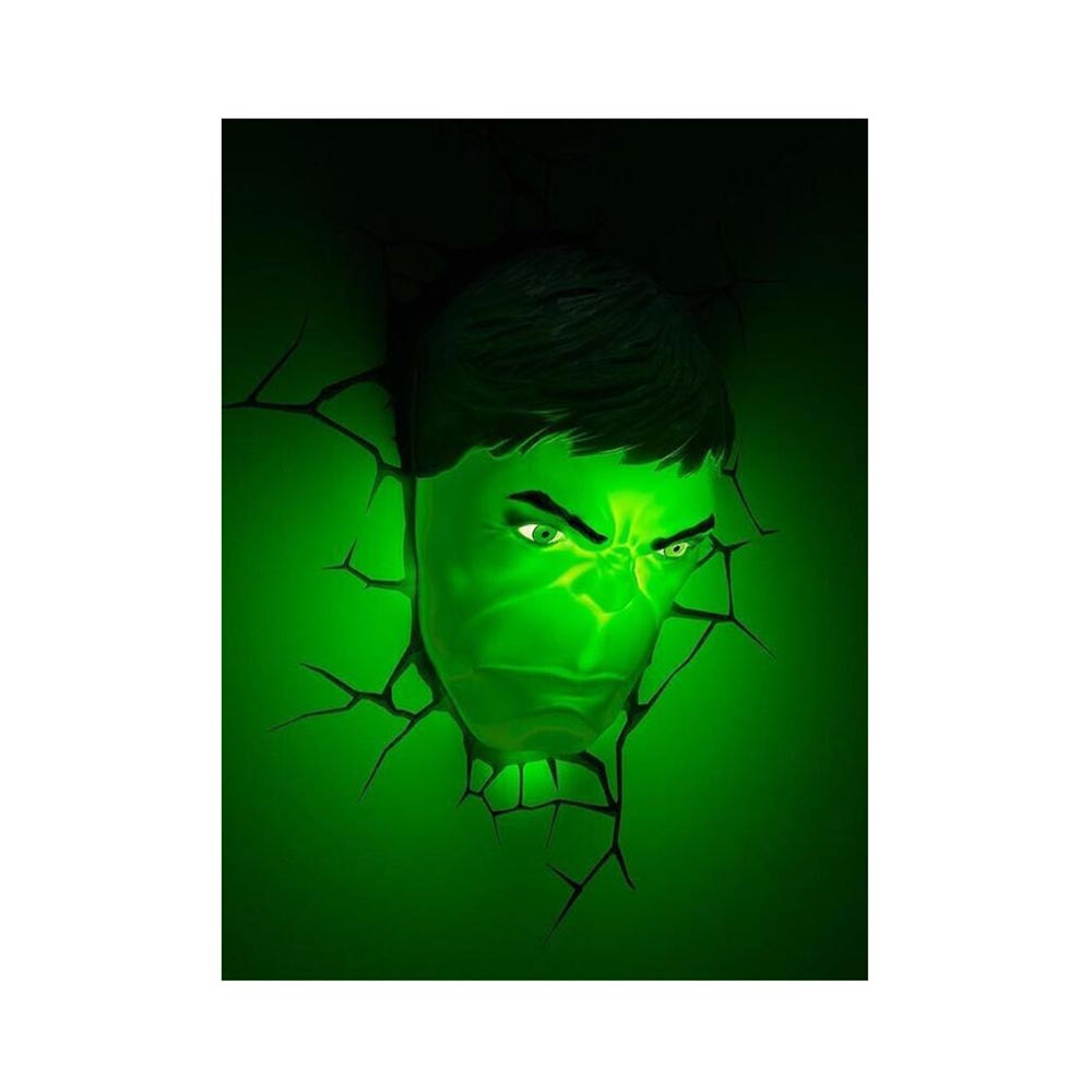 Φωτιστικό Τοίχου 3D Light FX - Marvel Hulk Face Light 75193 The Source - 2