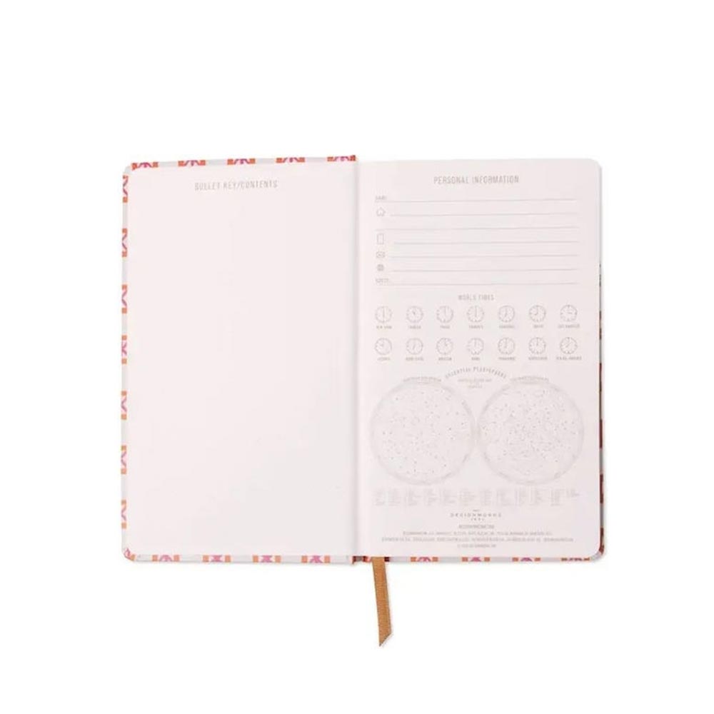 Σημειωματάριο 13x21 240Φ Tulip Bound Journal - Orange Check JB85-2227EU Designworks - 2