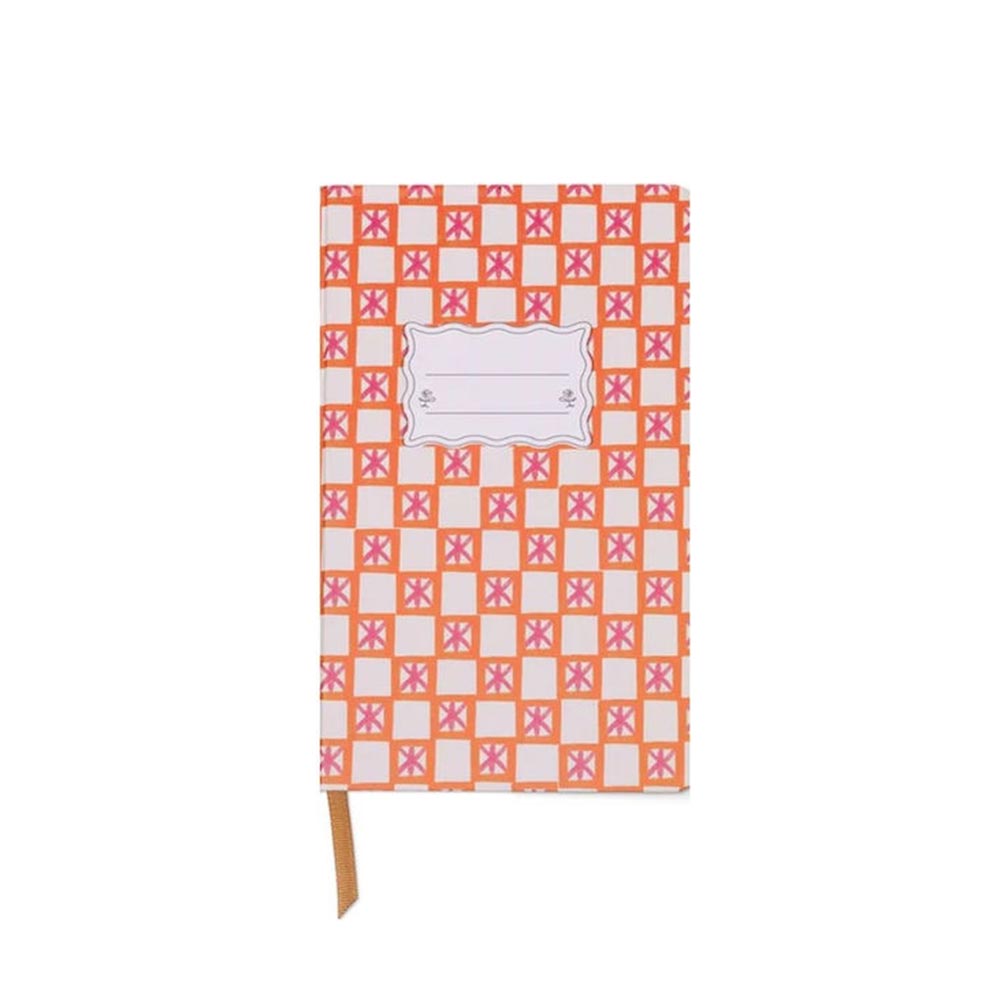 Σημειωματάριο 13x21 240Φ Tulip Bound Journal - Orange Check JB85-2227EU Designworks - 116692