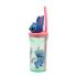 Ποτήρι Πλαστικό με Καλαμάκι 3D Stitch Flowers 360ml 530-74869 Stor - 2