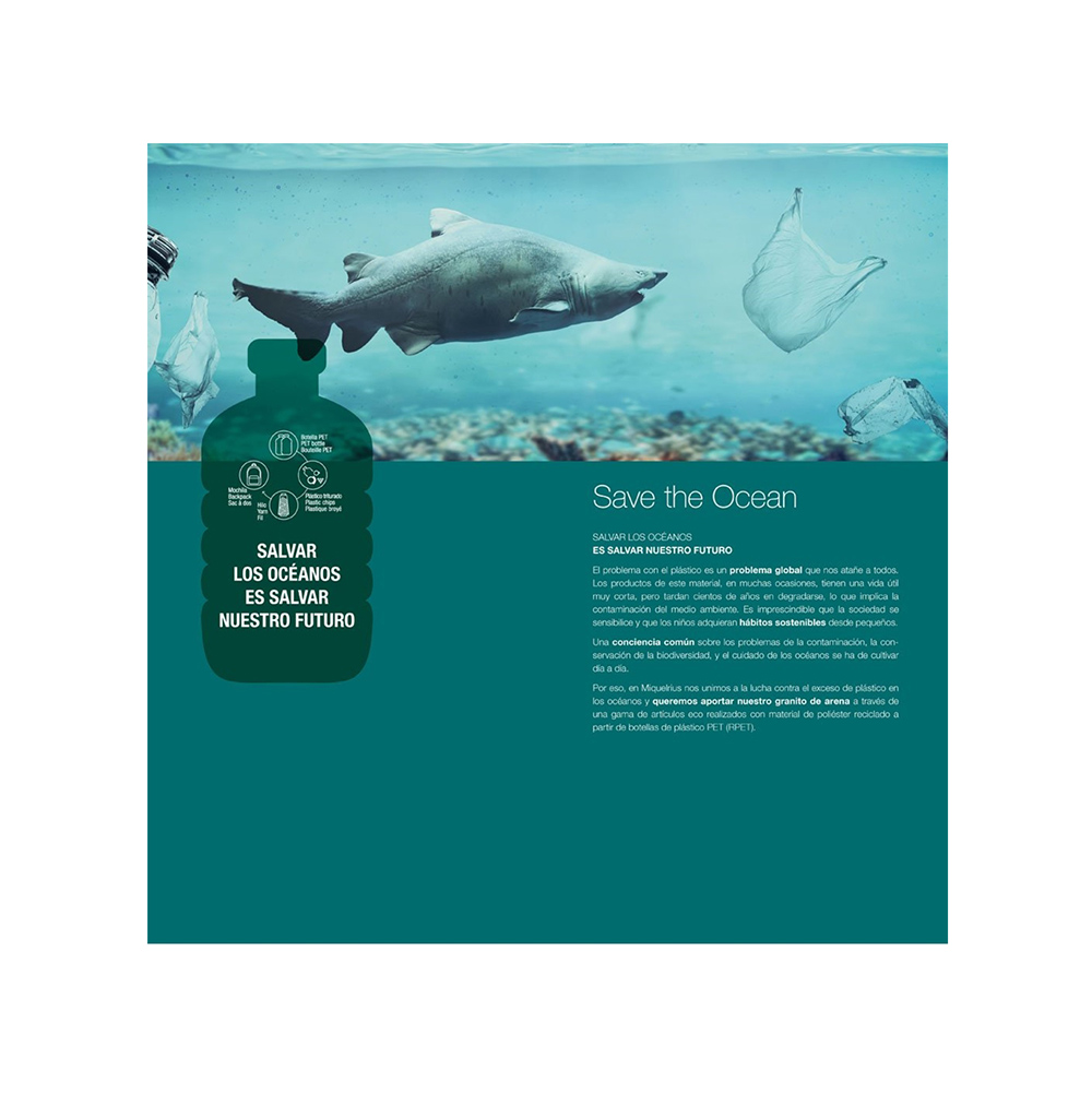 Τσαντάκι Φαγητού Ισοθερμικό Save The Ocean Φάλαινες Miquelrius - 2