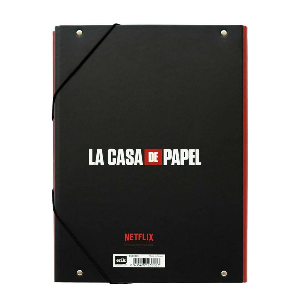 Φάκελος Με Λάστιχο Α4 3 Flaps La Casa De Papel CSG0075 Erik - 1