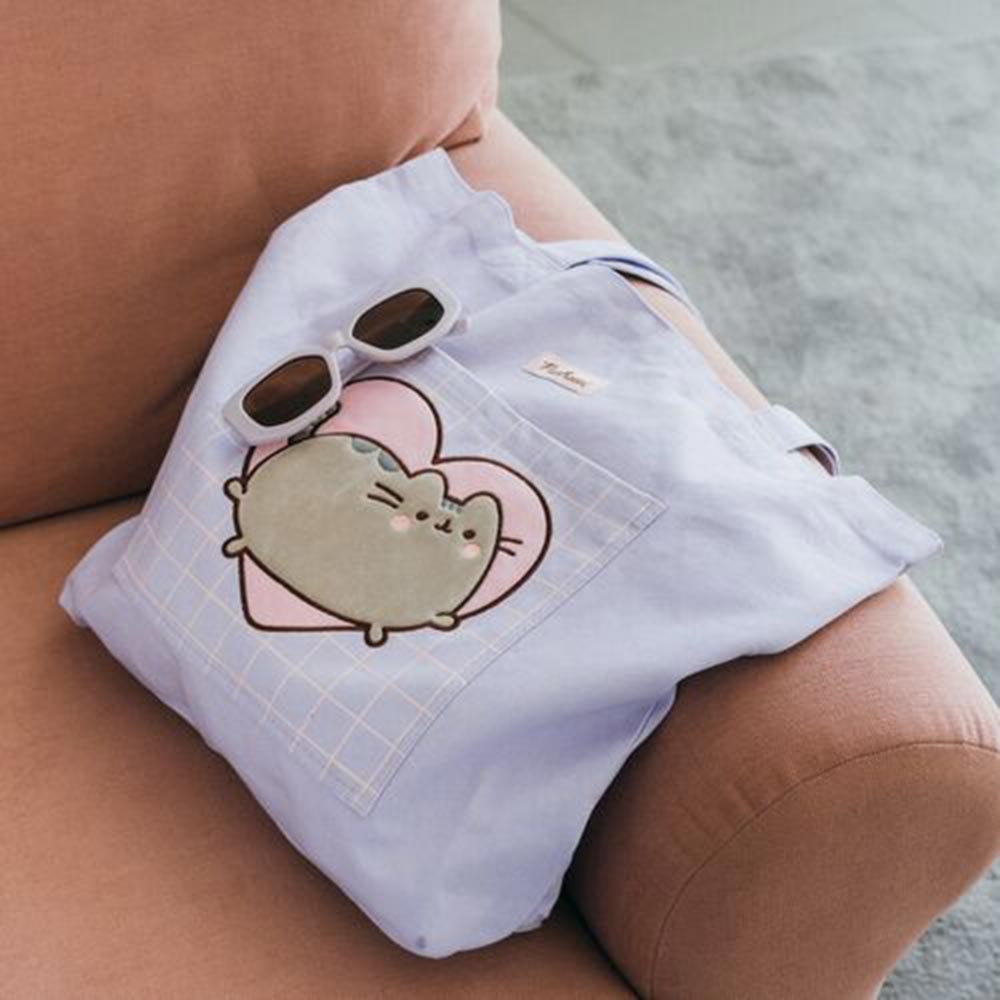 Τσάντα Ώμου Υφασμάτινη για Ψώνια Premium Pusheen Moments Collection MARE0296 Logigraf - 1