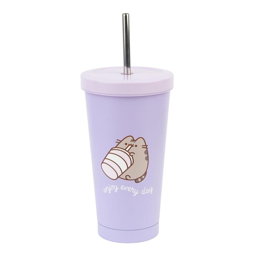 Ποτήρι Θερμός με Μεταλλικό Καλαμάκι Pusheen Moments Collection 500ml VM03 Logigraf - 91978