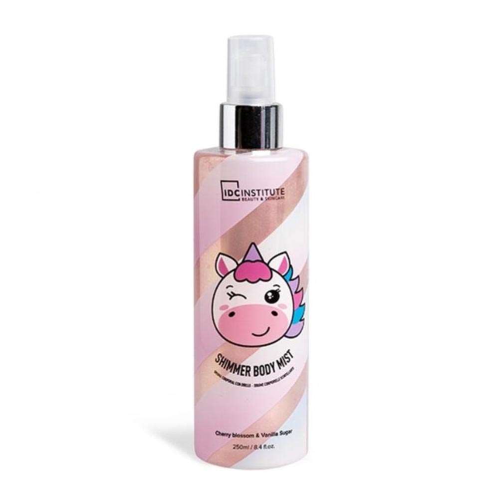 Body Mist Shimmer Cute Animals Unicorn Cherry Blossom & Vanilla Sugar BM-42143 IDC Institute - 0