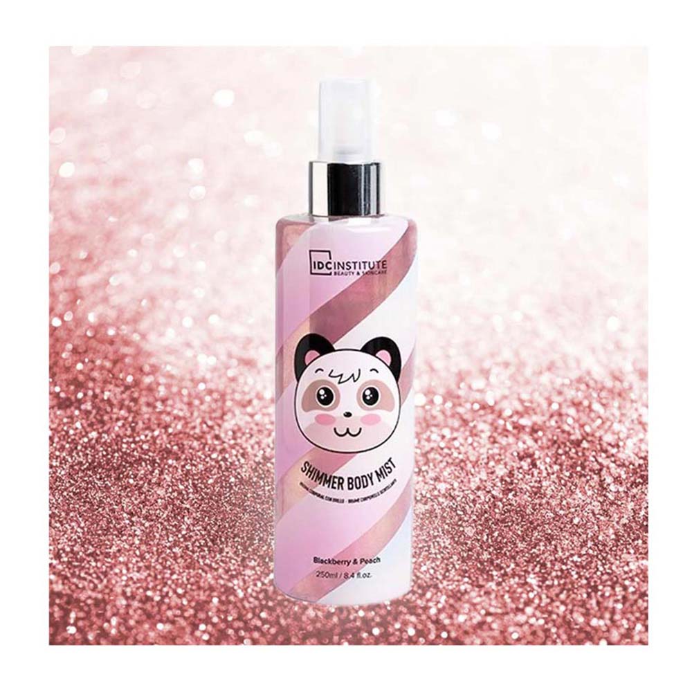 Body Mist Shimmer Cute Animals Panda Blackberry & Peach BM-12184 IDC Institute - 1