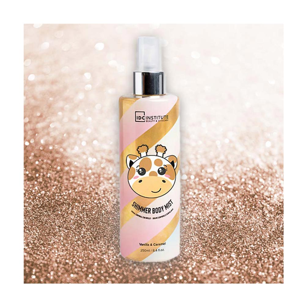 Body Mist Shimmer Cute Animals Giraffe Vanilla & Caramel BM-12185 IDC Institute - 1