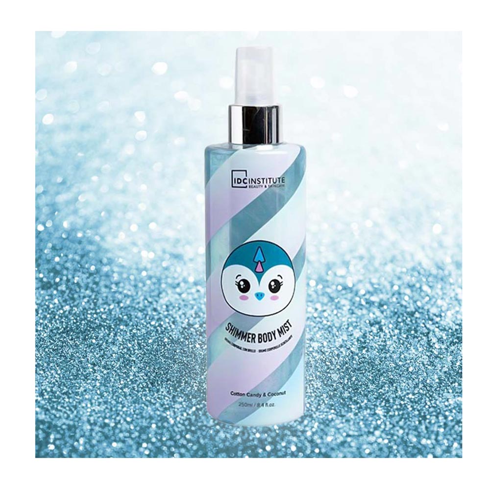 Body Mist Shimmer Cute Animals Penguin Cotton Candy & Coconut BM-12186 IDC Institute - 1