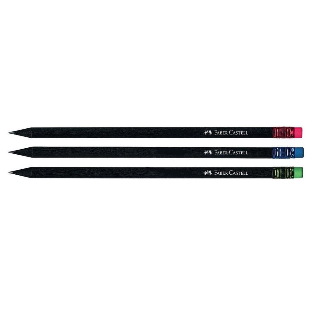 Μολύβι μαύρο με γόμα neon HB 12308313 Faber-Castell - 93029