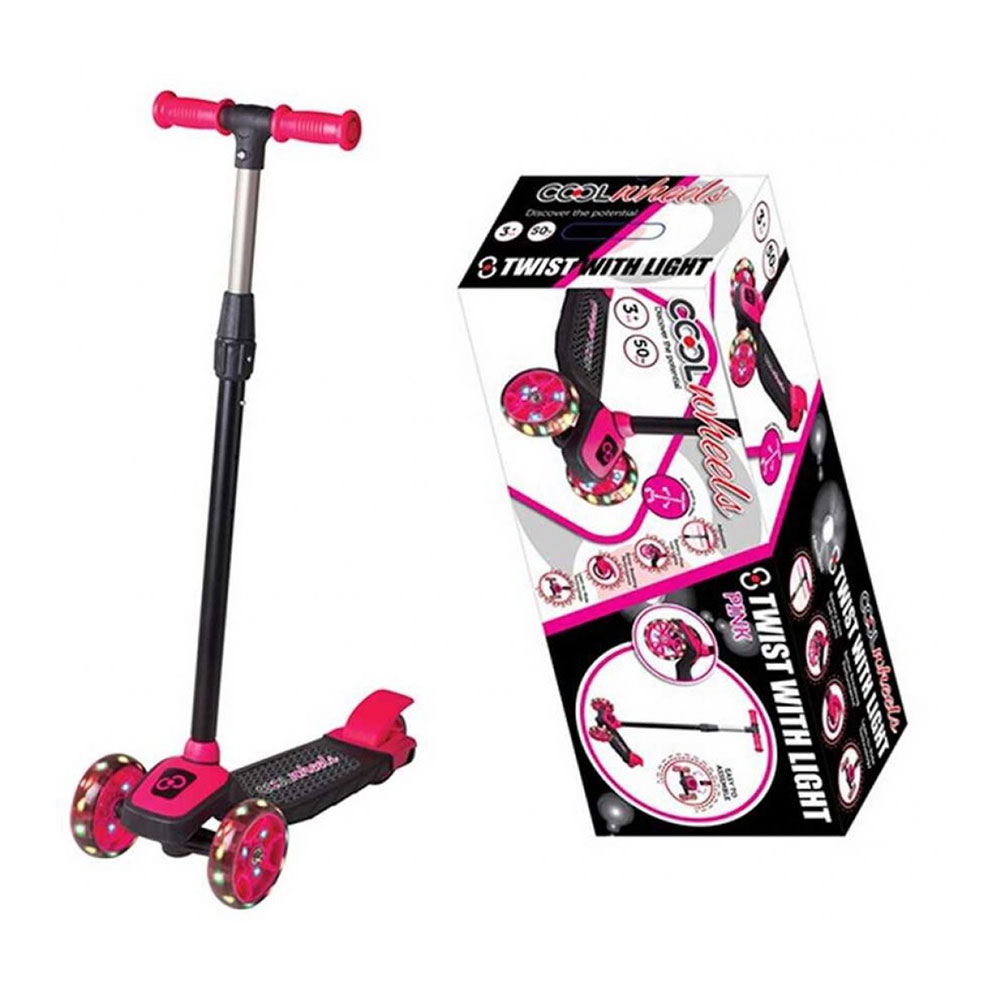 Πατίνι Τρίτροχο Cool Wheels Ροζ Με Φως FR-58048 Doly Toys - 1