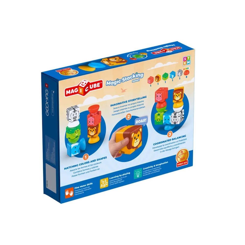 Magnetic Magic Stacking Safari 10 Magicube PF.331.305.00 Geomag - 1