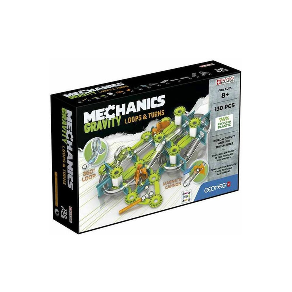 Μαγνητικό Παιχνίδι Gravity Loops & turns 130τμχ PF.530.763.00 Geomag - 110145