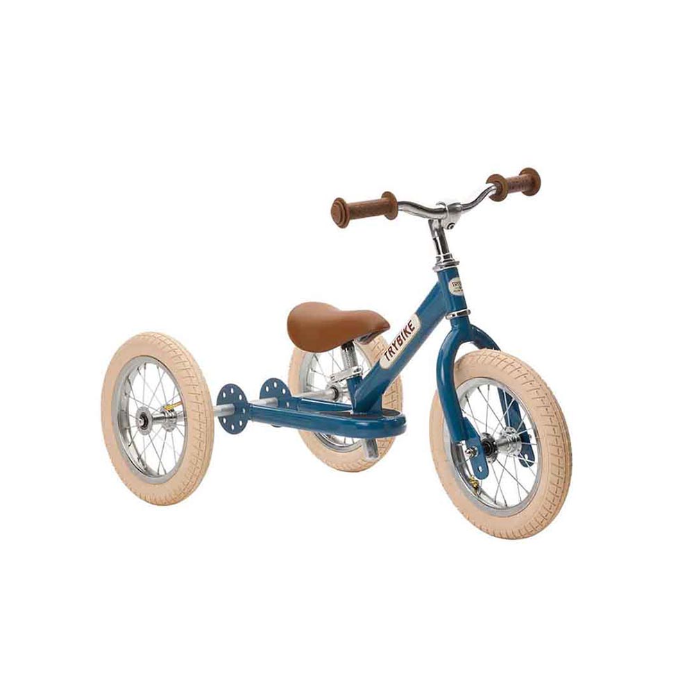 Τρίκυκλο που Μετατρέπεται σε Ποδήλατο Ισορροπίας Vintage Μπλε Trybike - 13192