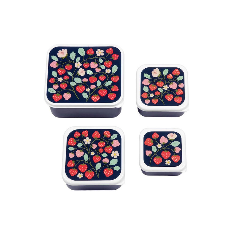 Δοχείο Φαγητού Lunch Box Set Strawberries SBSEST60 A little lovely company - 1