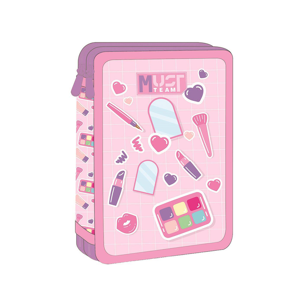 Κασετίνα Διπλή Γεμάτη Με 2 Θήκες Cosmetics 587583 Must - 115963