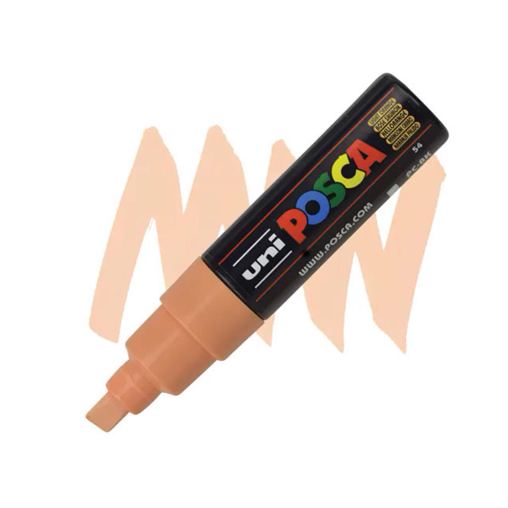 Μαρκαδόρος Ανεξίτηλος Posca 8.0mm Αν. Πορτοκαλί PC-8K Uni