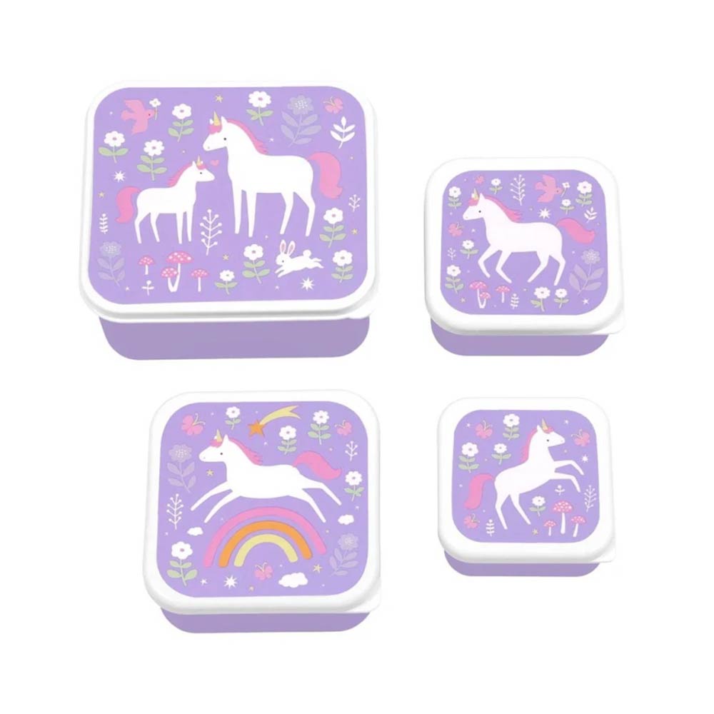 Σετ 4 Δοχεία Φαγητού Unicorn Dreams SBSEUD73 A little lovely company - 1