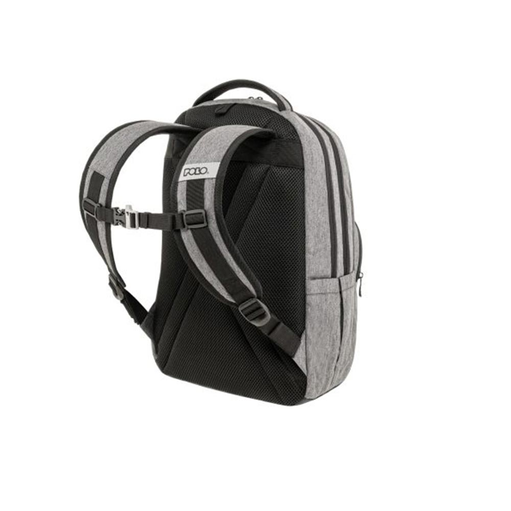 Τσάντα Πλάτης Genius Γκρί 9-01-062-2300 (2026) Polo με ΕΓΓΥΗΣΗ - 1