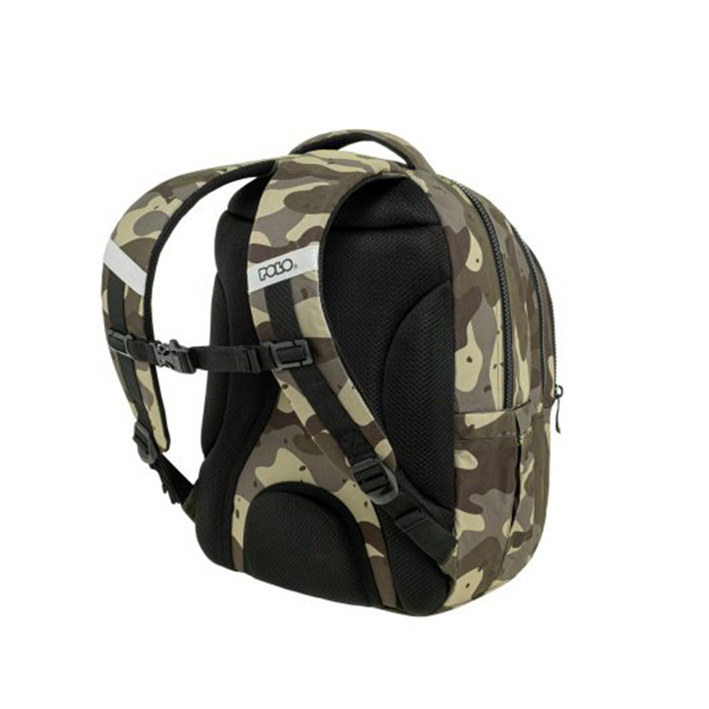 Τσάντα Πλάτης Focus Camo Χακί 9-01-078-8309 Polo με ΕΓΓΥΗΣΗ - 1