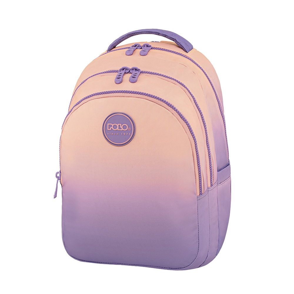 Τσάντα Πλάτης Focus Ρόζ/ Μωβ 9-01-078-8411 Polo με ΕΓΓΥΗΣΗ - 115407