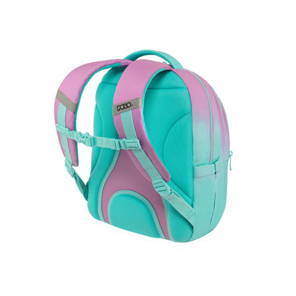 Τσάντα Πλάτης Focus Ρόζ/ Τιρκουάζ 9-01-078-8115 Polo με ΕΓΓΥΗΣΗ - 1