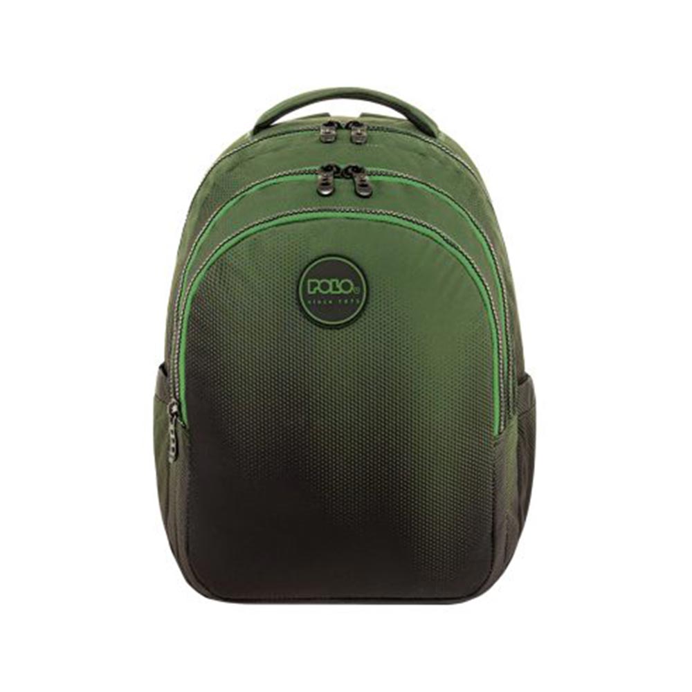Τσάντα Πλάτης Focus Πράσινο/ Μαύρο 9-01-078-8418 Polo με ΕΓΓΥΗΣΗ - 2