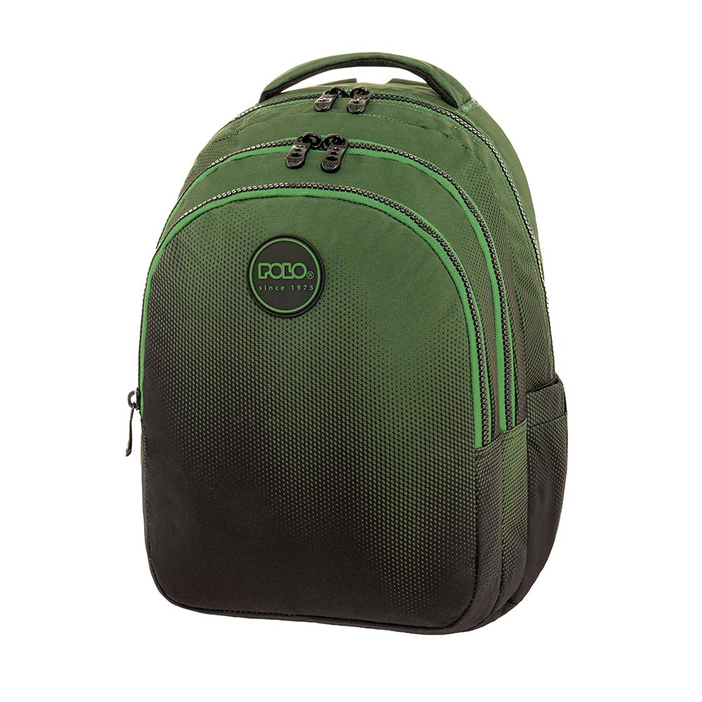 Τσάντα Πλάτης Focus Πράσινο/ Μαύρο 9-01-078-8418 Polo με ΕΓΓΥΗΣΗ - 114268