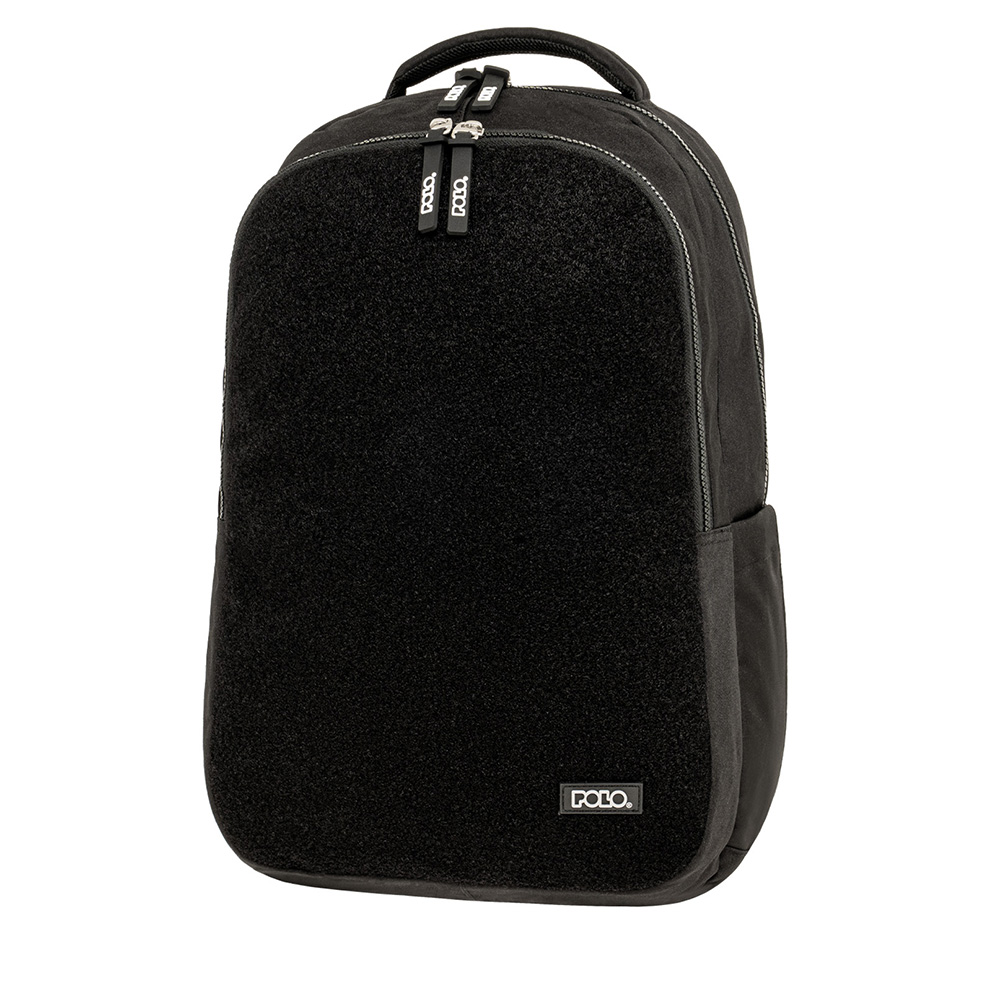 Τσάντα Πλάτης Patches Μαύρο 9-01-079-2000 Polo με ΕΓΓΥΗΣΗ - 1