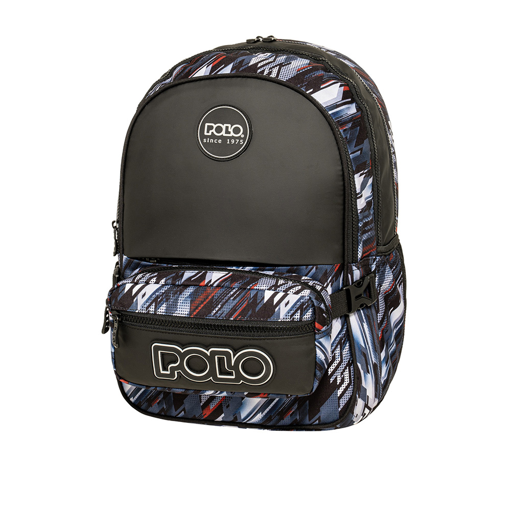 Τσάντα Πλάτης Zippy Blue Lines 9-01-080-8444 Polo με ΕΓΓΥΗΣΗ - 115437