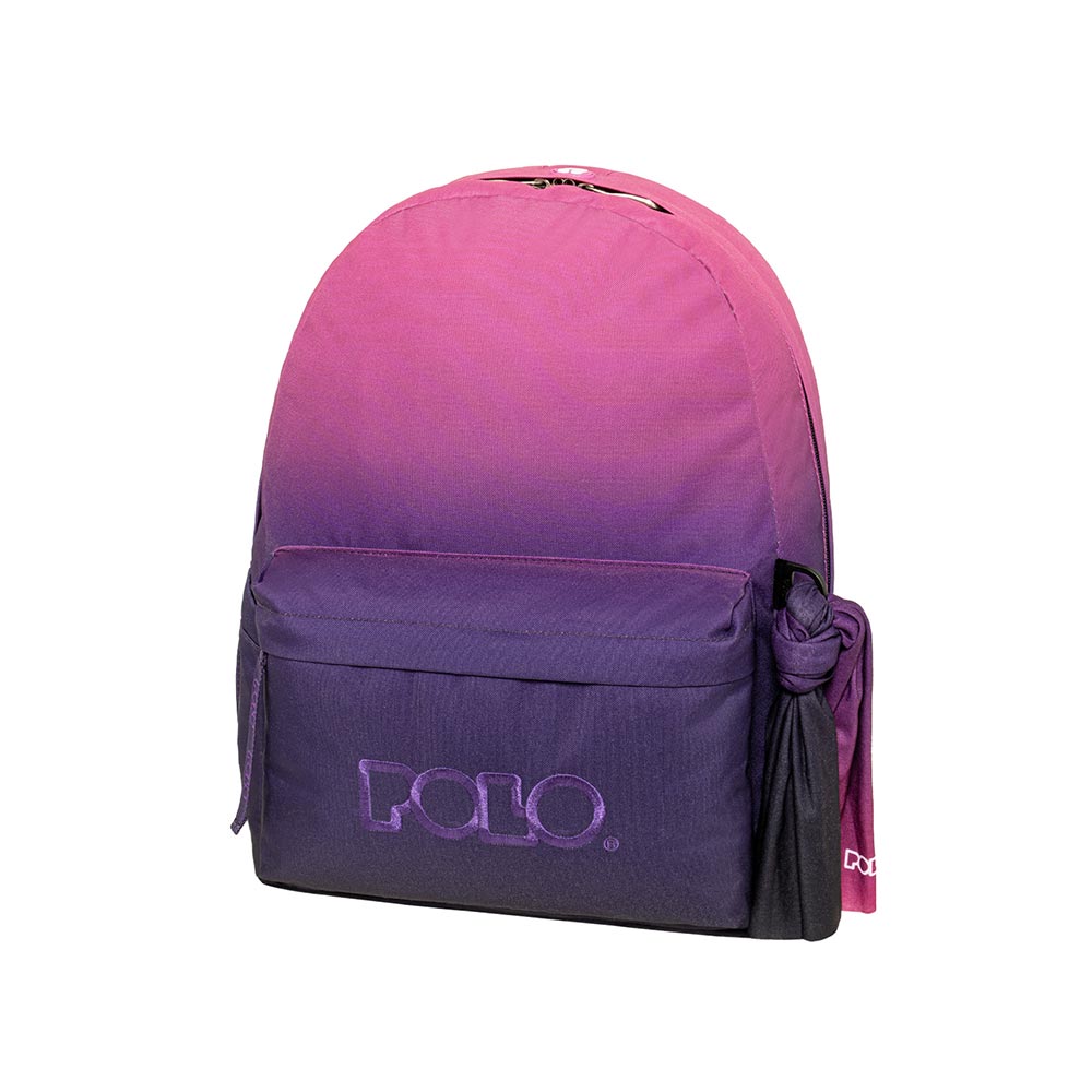 Τσάντα Πλάτης Original Scarf Gradient Φούξια/Μώβ 9-01-162-8415 Polo με ΕΓΓΥΗΣΗ - 114277