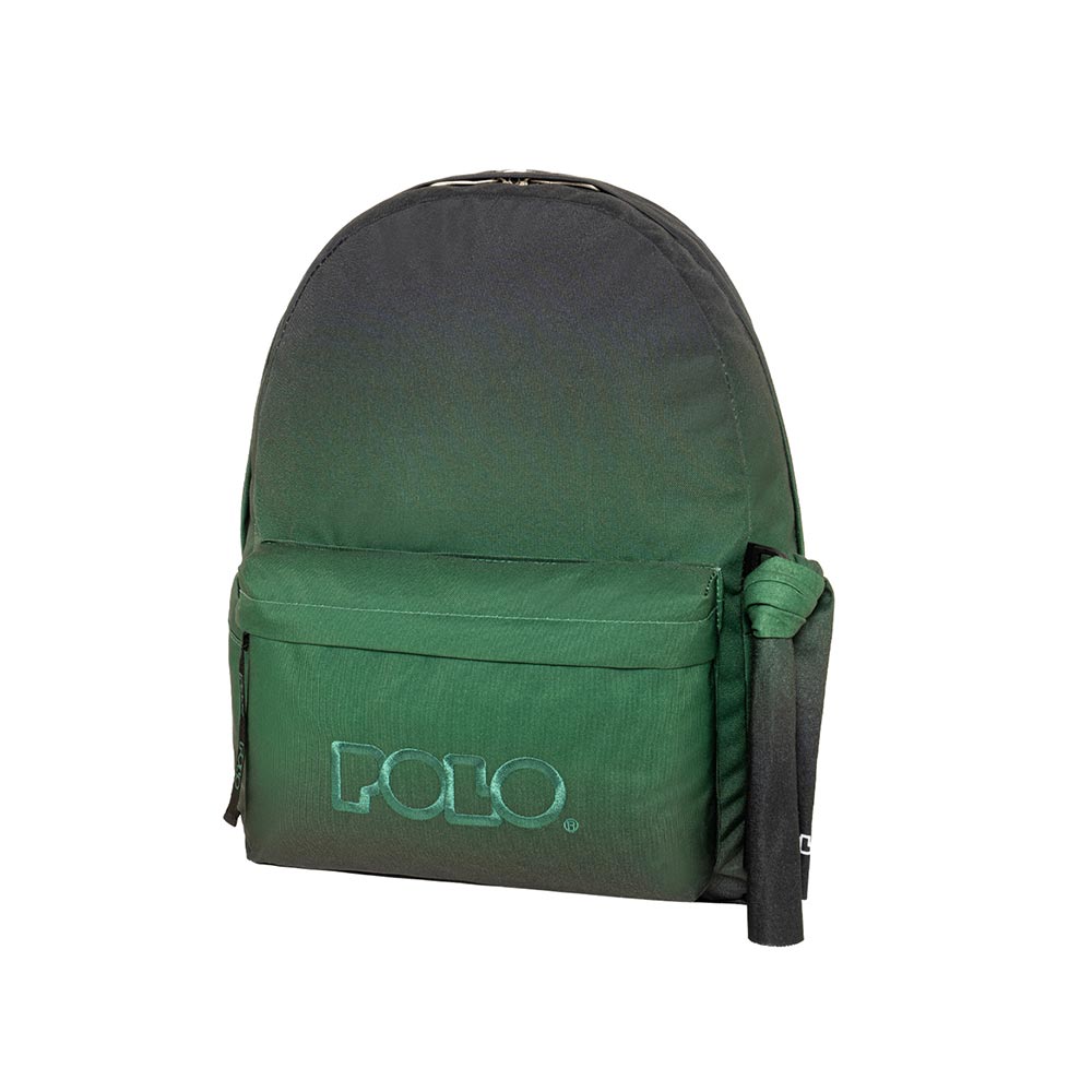 Τσάντα Πλάτης Original Scarf Gradient Μαύρη/Πράσινη 9-01-162-8418 Polo με ΕΓΓΥΗΣΗ - 114293