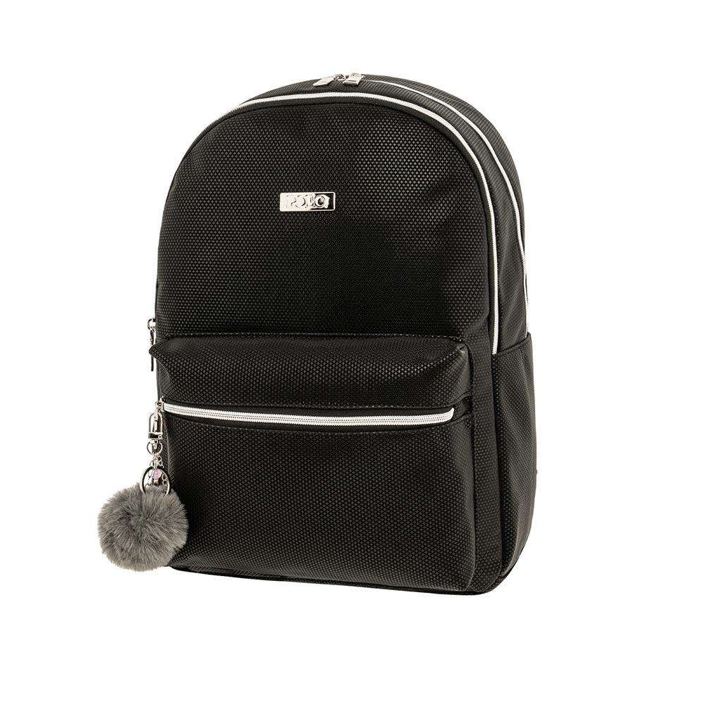 Τσάντα Πλάτης Gridon Μαύρη 9-02-075-2000 Polo με ΕΓΓΥΗΣΗ - 114376