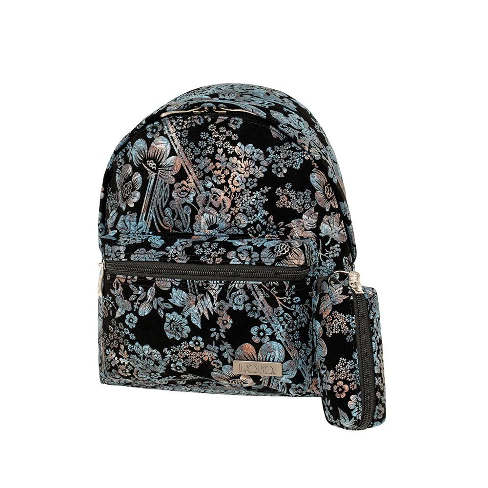 Τσάντα Πλάτης Mini Fennec Flowers Μαύρο 9-11-006-5200 Polo με ΕΓΓΥΗΣΗ - 116085