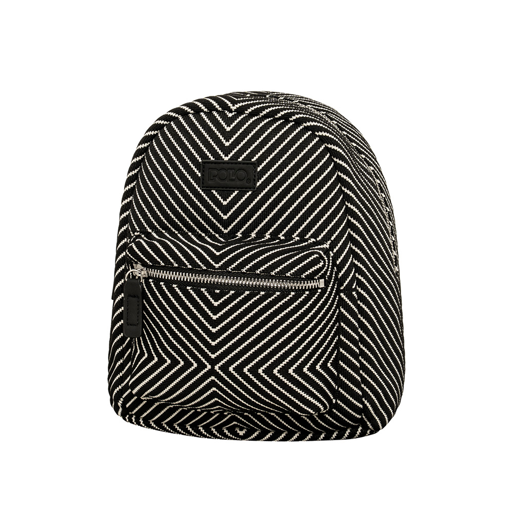 Τσάντα Πλάτης Seya Μαύρο/Λευκό 9-11-007-8485 Polo - 114729