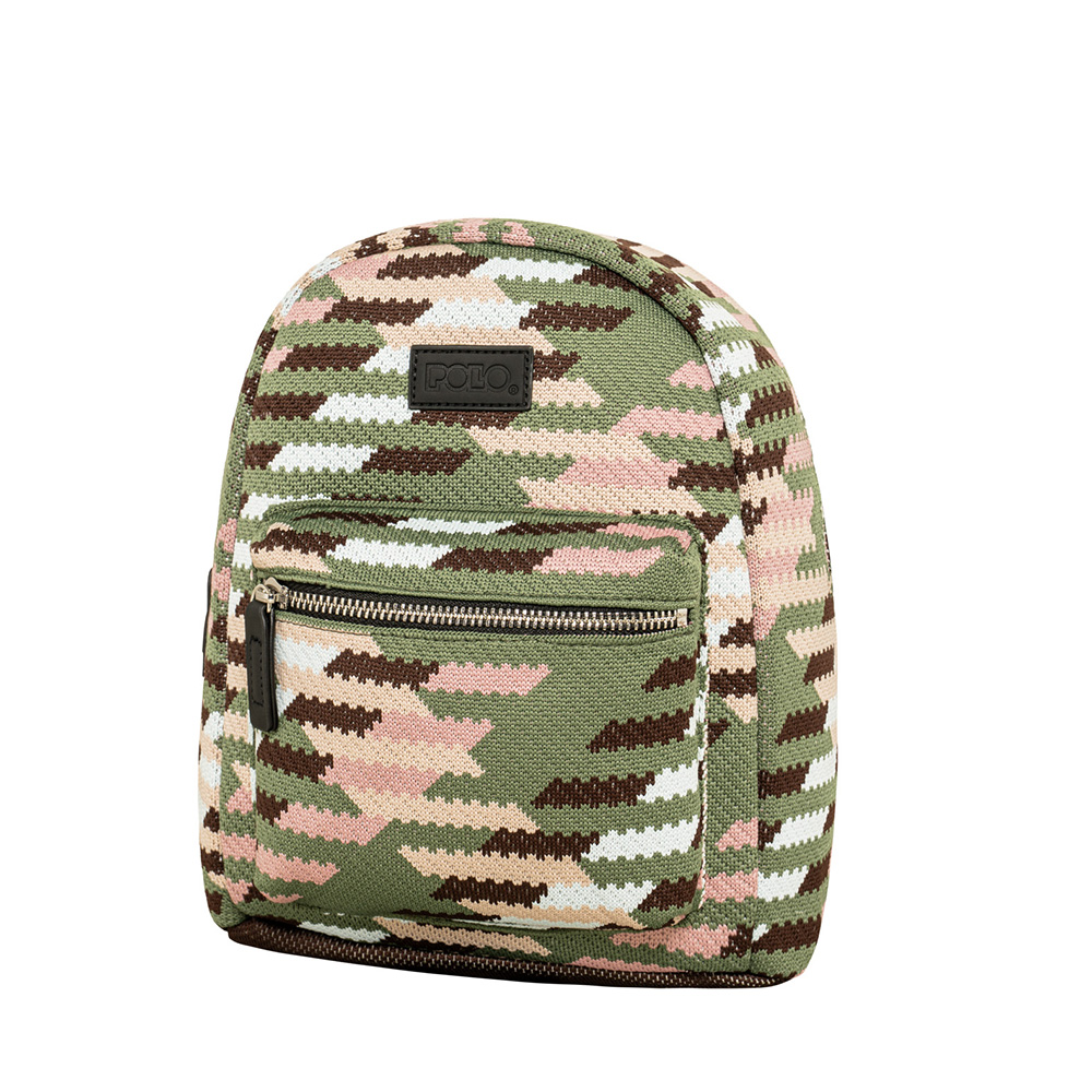 Τσάντα Πλάτης Seya Χακί/Ρόζ 9-11-007-8486 Polo - 114726