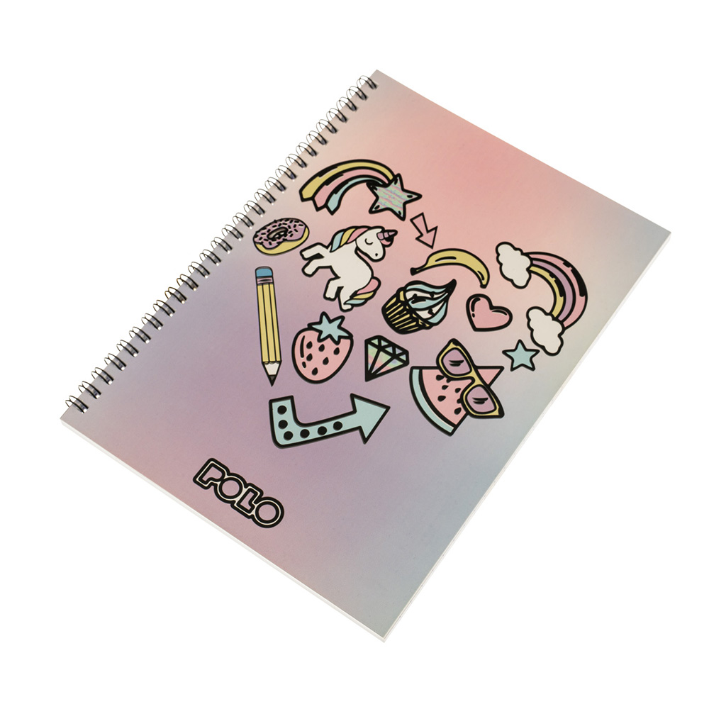 Τετράδιο Α4 Σπιράλ 60Φ 2Θ Unicorn 9-19-003-8420 Polo - 116328