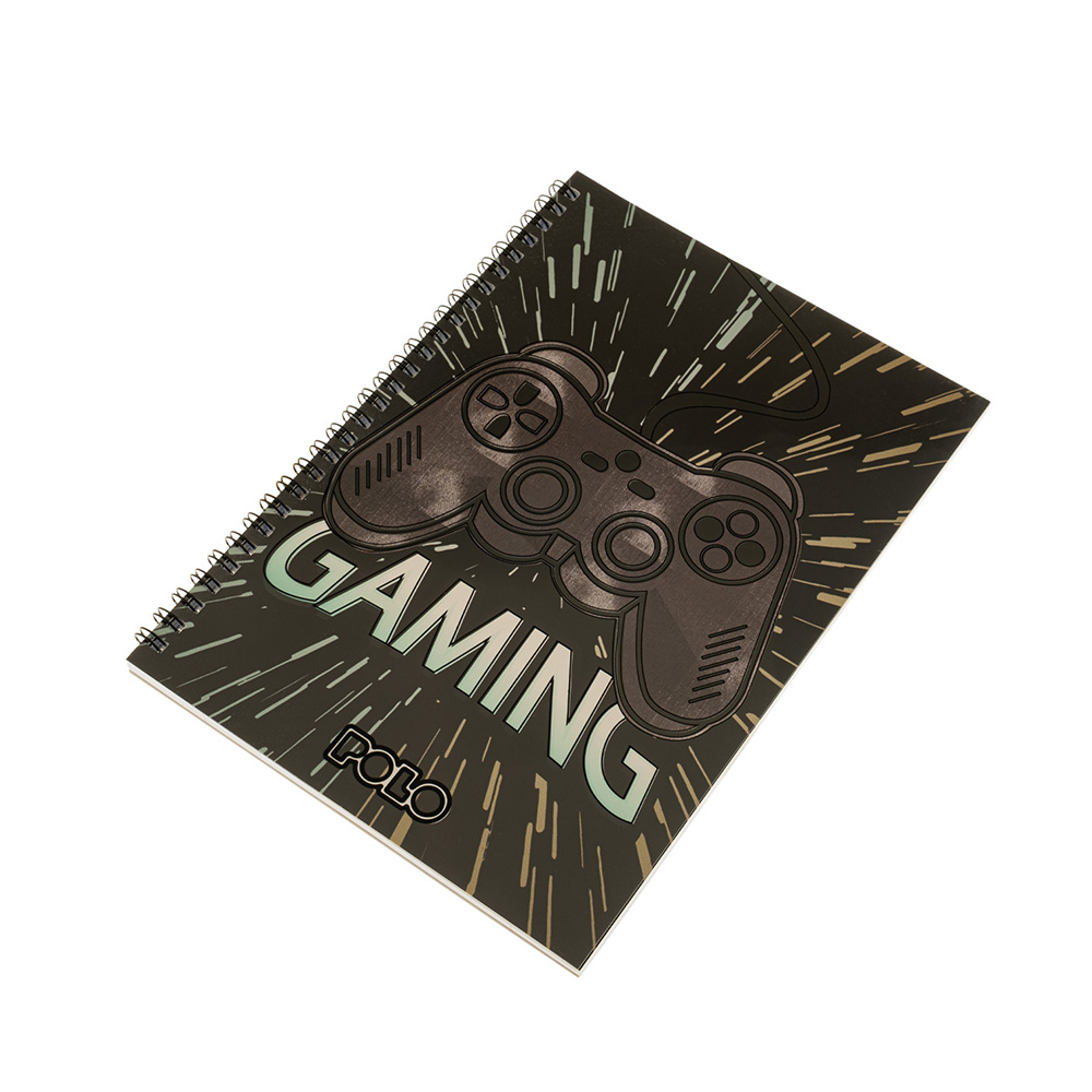 Τετράδιο Β5 Σπιράλ 60Φ 2Θ Gaming 9-19-001-8421 Polo - 116281