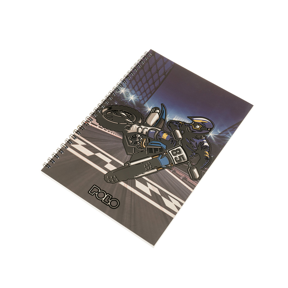 Τετράδιο Β5 Σπιράλ 60Φ 2Θ Motorcycle 9-19-001-8422 Polo - 116279